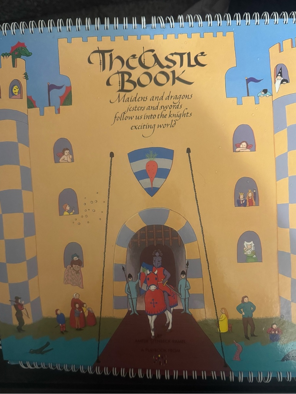 The Castle Book Spiral-Bound Illustrated Book HTF by Amelie Stenbeck-Ramel